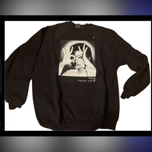 Black Graphic Men's Sweater